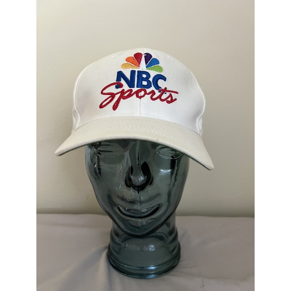 NBC‎ Sports 4Head Embroidered Logo Adjustable Baseball Hat White OS Football